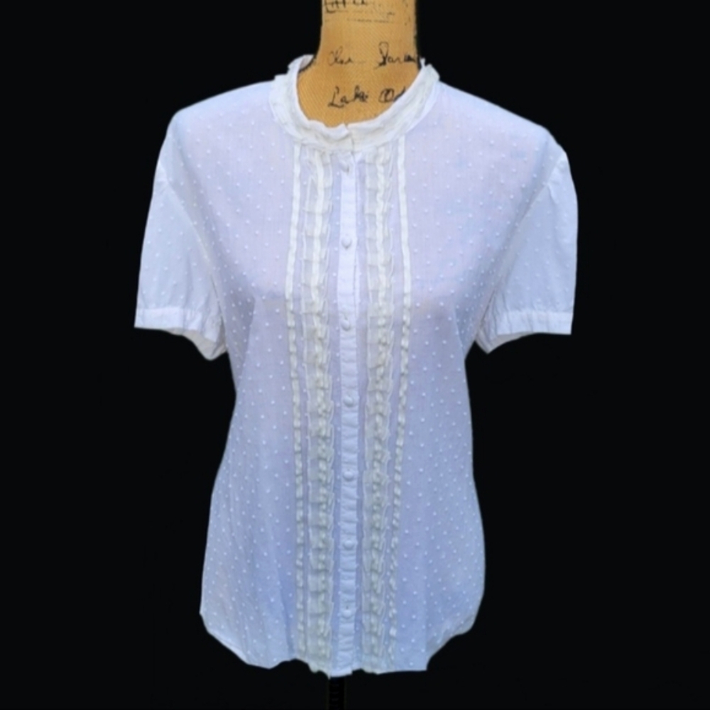 Vintage Tommy Hilfiger Special Collection Plus Size Polka Dot Button Down Shirt